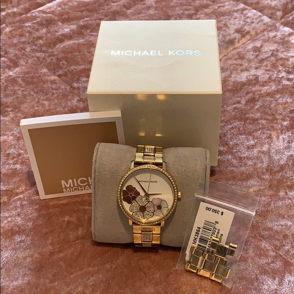 Michael Kors Gold “Bling” Watch Timepiece